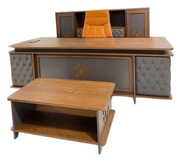 Executive Office Full Set – Desk & Back Cabinet Size 220cm and 240cm