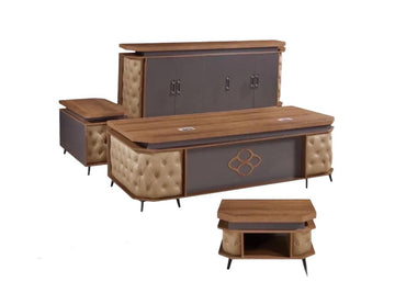 New Office desk set brown and gray color 160cm