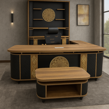 Executive Office Set – Desk, Chair & Storage