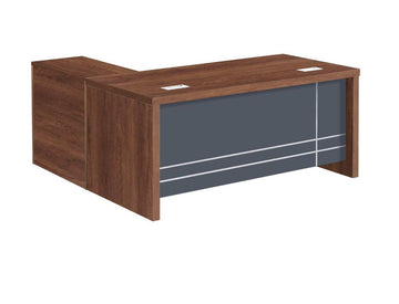 Large Wooden Office Desk with Side Table 140cm and 160cm & 180cm