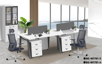 BG-W1791 Workstation Series – 2-Seater & 4-Seater Configuration