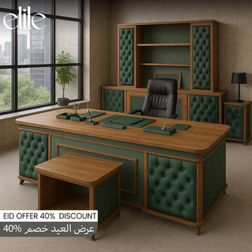 Luxury Office Furniture Set – Desk, Size 200cm and 240cm Chair & Storage
