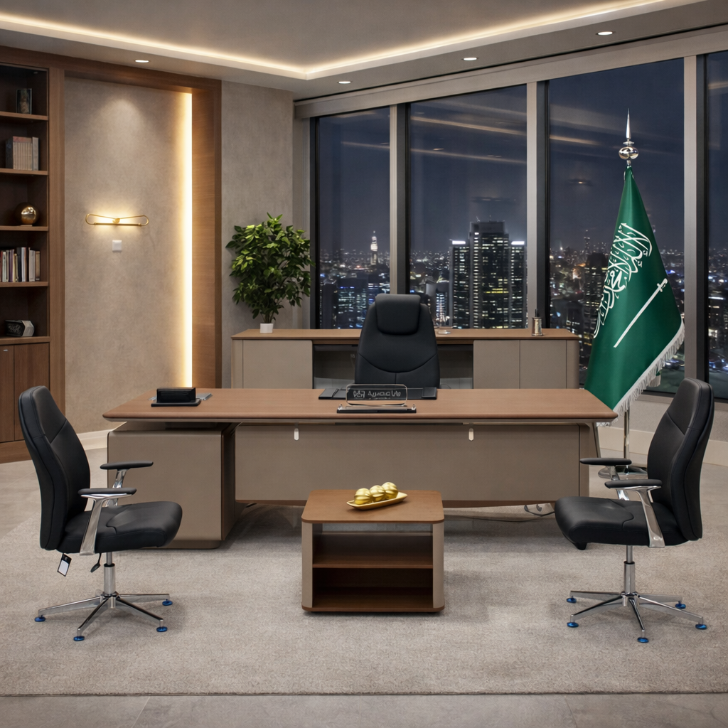 Luxury Office desks full set 240cm with chairs-(Free installation and Delivery)