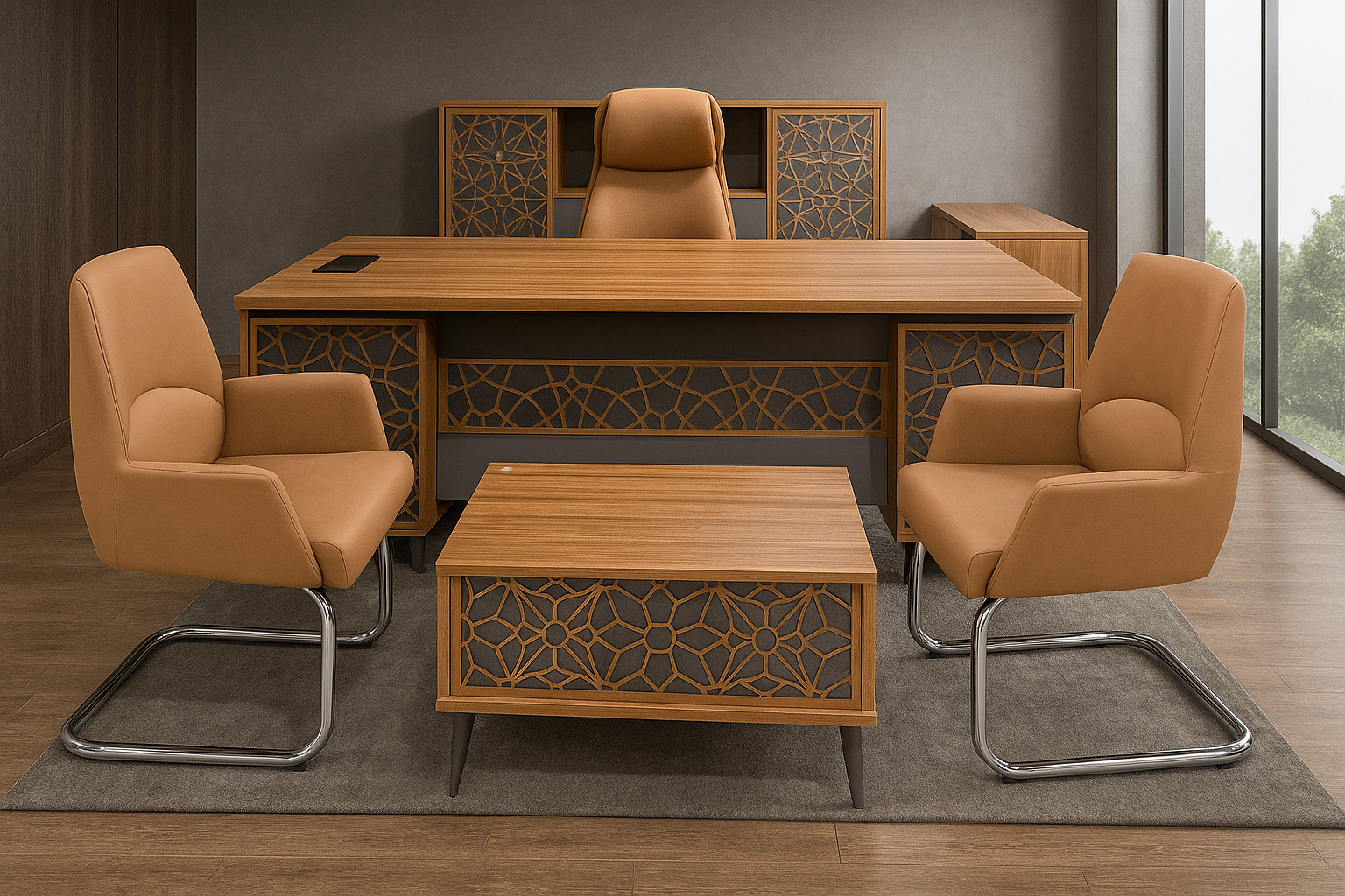 Luxury office desk 220cm