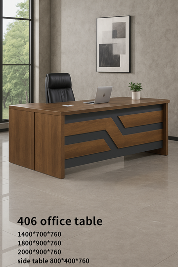 Model 406 Executive Office Table – Golden & Gray