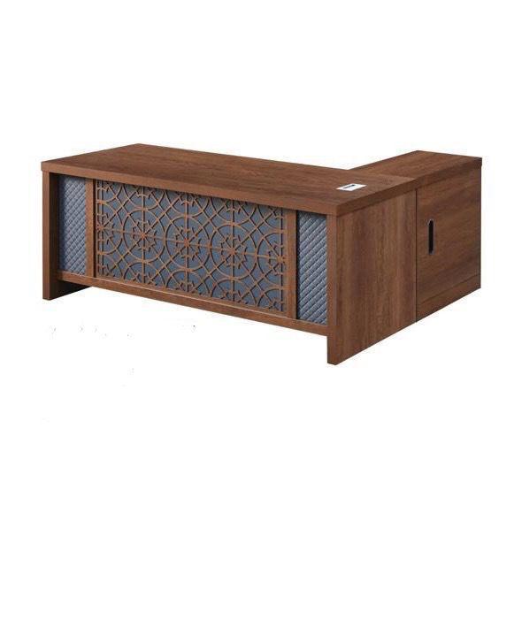 Luxury Large Wooden Office Desk with Side Table 140cm and 160cm and 180cm