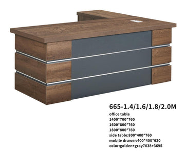 Modern Executive L-Shape Office Desk – Model 665