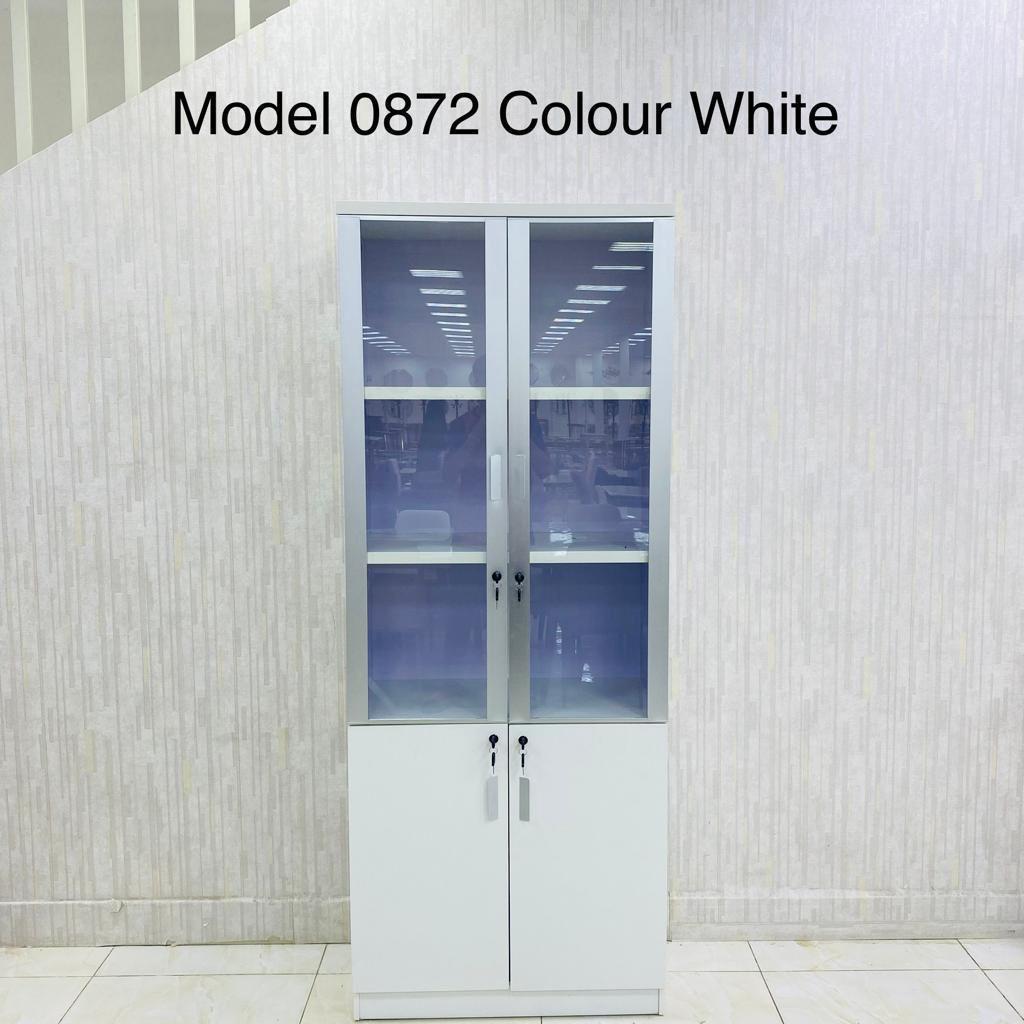 Model 0872 – Elegant White Metal Storage Cabinet