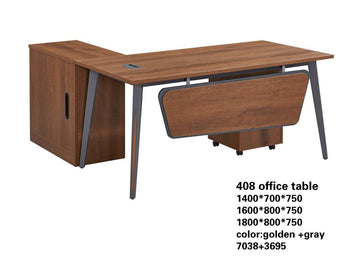 408 Executive Office Desk with Storage Pedestal | Modern Office Table