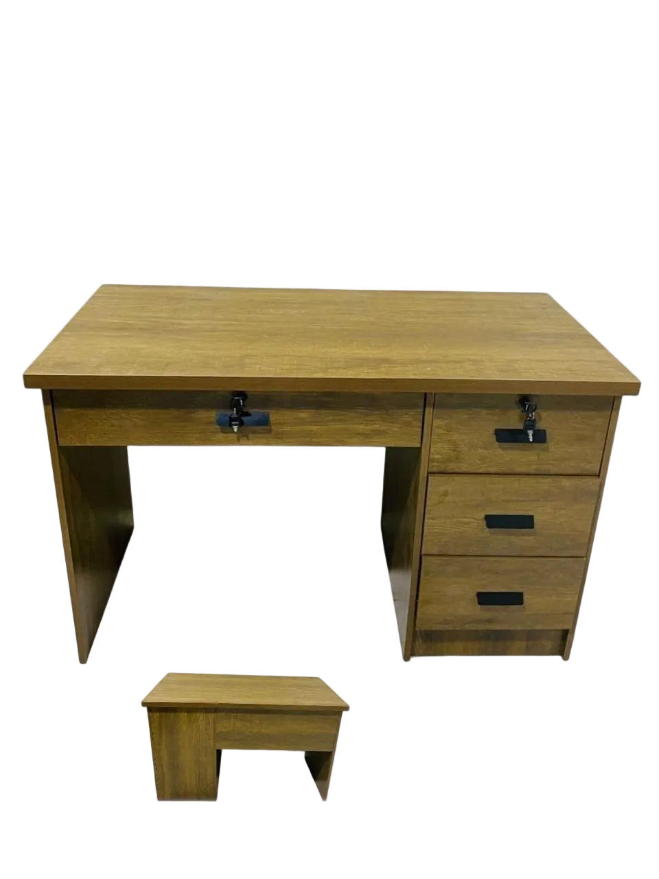 Classic Wooden Office Desk with 4 Drawers & Lockable Storage – 80cm, 100cm & 120cm